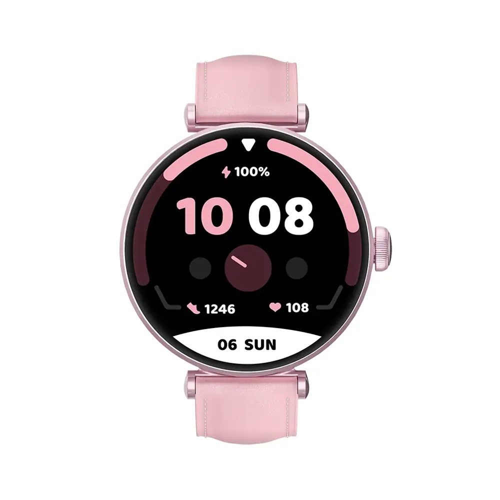 Kieslect Pura ELE Smart Watch for Women – 1.19″ AMOLED, Bluetooth Calling, IP68
